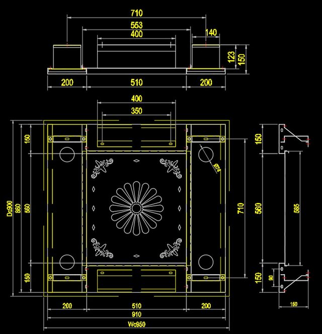 3D model of compact elevator with this door configuration