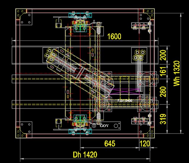 3D model of compact elevator with this door configuration