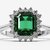 Emerald Halo Engagement Ring — Inspired by Princess Diana | CAD Design Rhino + MatrixGold