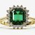 Emerald Halo Engagement Ring — Inspired by Princess Diana | CAD Design Rhino + MatrixGold