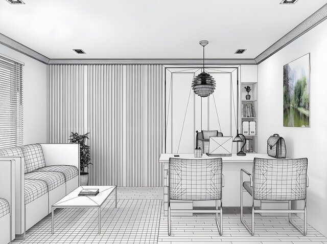 Office Interior Rendering