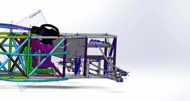3D model of Space Frame | Solidworks |  Ansys Mechanical