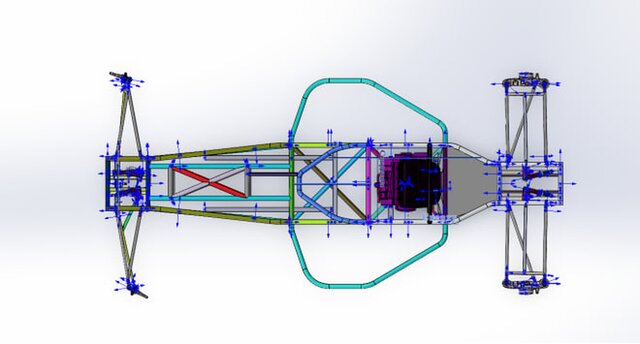 3D model of Space Frame | Solidworks |  Ansys Mechanical
