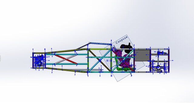 3D model of Space Frame | Solidworks |  Ansys Mechanical