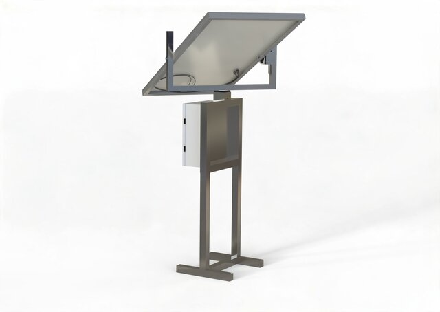 3D model of Dual Axis solar tracker