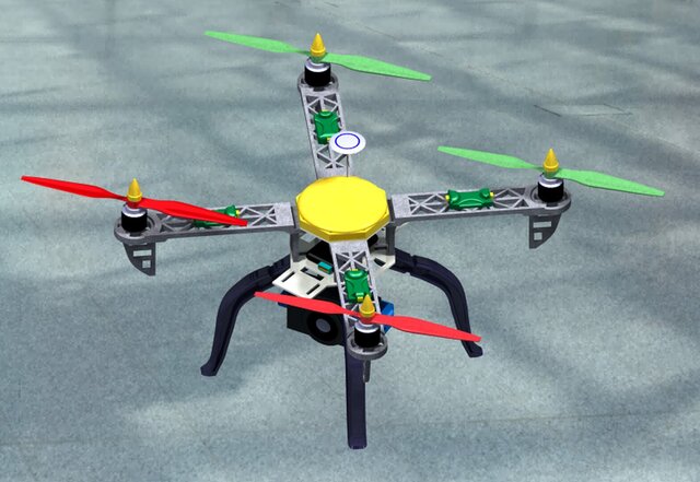 3D model of Quadcopter Frame Structure – CATIA V5 3D Model