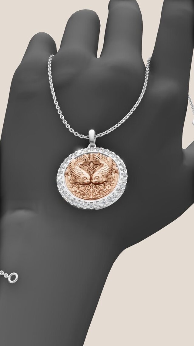 Pisces Pendant – Harmony of the Fishes