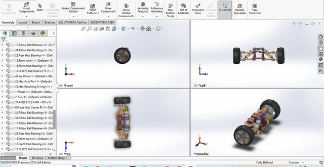 3D model of Off-Road Vehicle Suspension Assembly – 3D CAD Design
