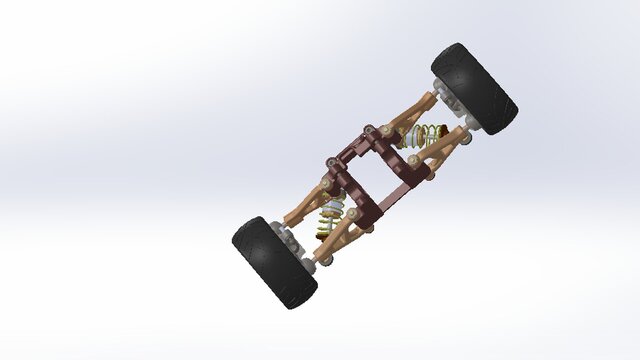 3D model of Off-Road Vehicle Suspension Assembly – 3D CAD Design