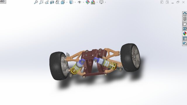 3D model of Off-Road Vehicle Suspension Assembly – 3D CAD Design
