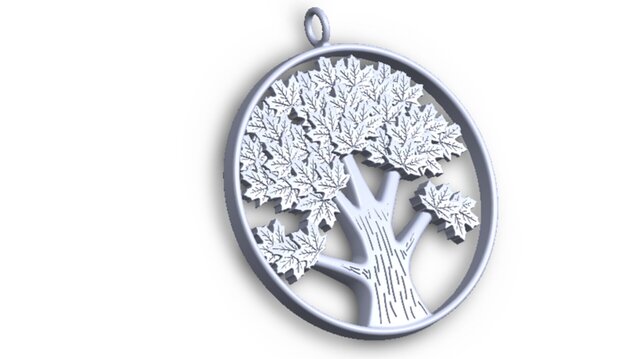 3D model of Tree of Life Pendant – Jewelry CAD Design