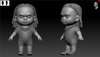 3d Rigged Cartoon Character Model For Animation 3D model design by oluwaseuna