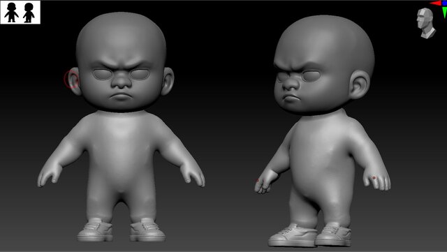 3D model of 3d Rigged Cartoon Character Model For Animation 3D model