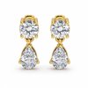 Premium Pear & Round Diamond Drop Earrings | Luxury Jewelry CAD Design | Rhino Matrix 3D design by kishankar