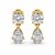 Premium Pear & Round Diamond Drop Earrings | Luxury Jewelry CAD Design | Rhino Matrix 3D