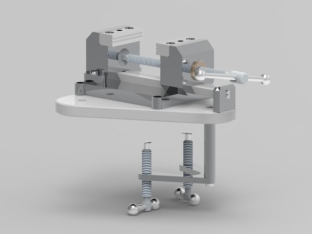 3D model of Bench vise