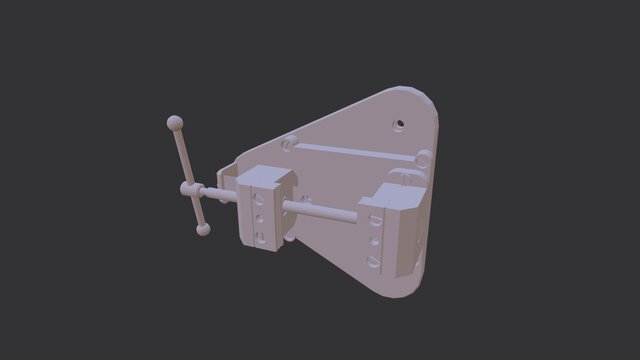 3D model of Bench vise