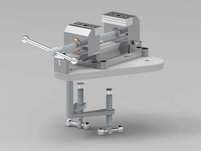 3D model of Bench vise