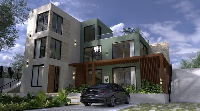 Exterior rendering