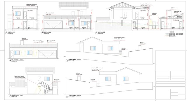 Floor plan, sections, and elevations (Client 01) – image 2 of 2