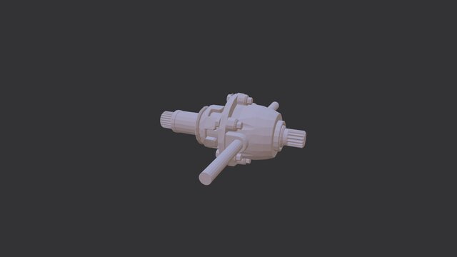 3D model of Differential Gearbox Assembly – SolidWorks 3D CAD Model