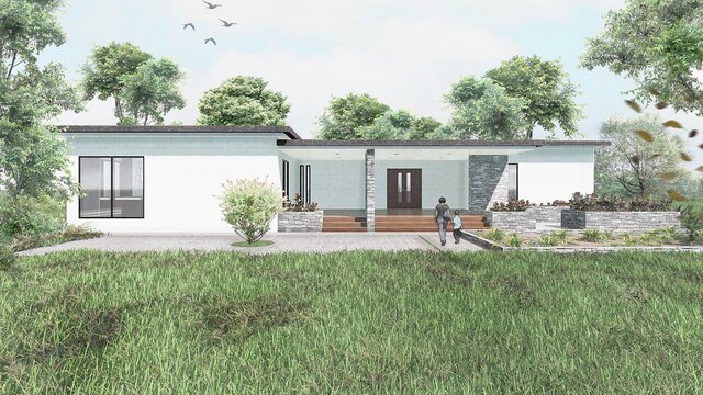 3D model of Residential Smart House Design Proposal