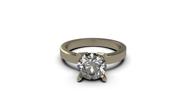 3D model of morganite-solitaire-ring