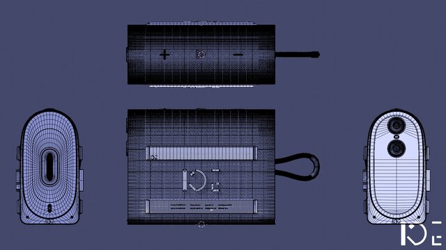 3D model of Portable Bluetooth Speaker