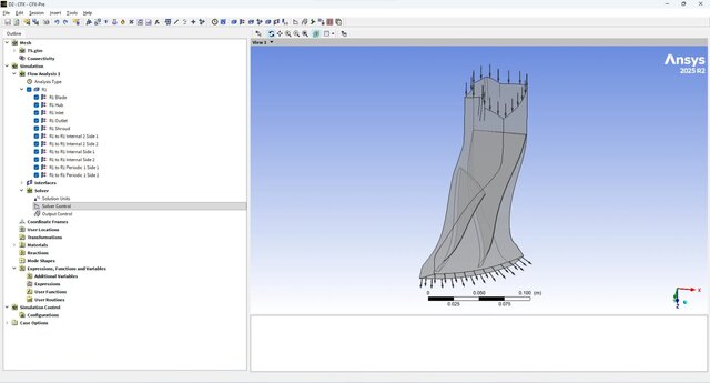 3D model of Centrifugal Compressor | ANSYS CFD | ANSYS Turbomachinery