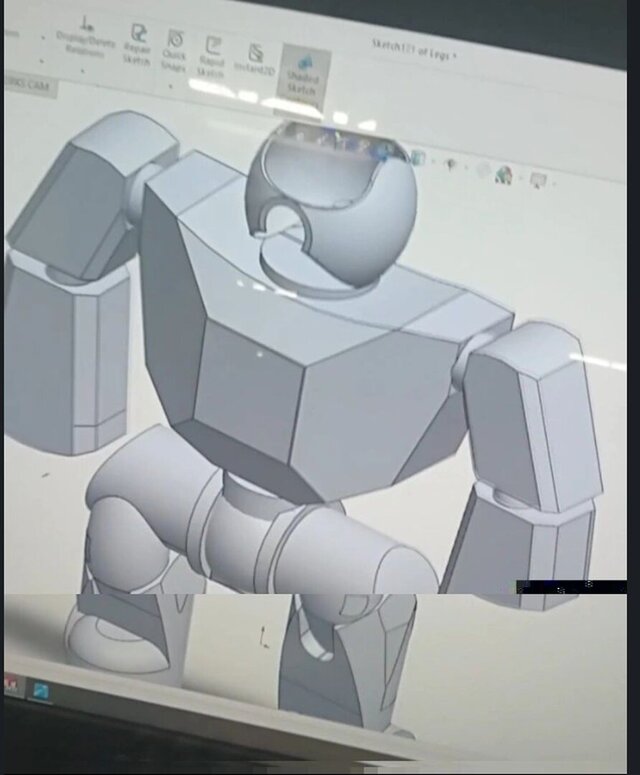 3D model of A robot mascot