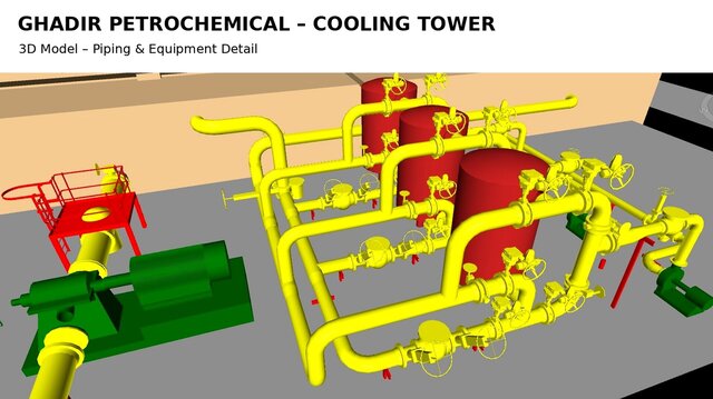 Ghadir Petrochemical – Concrete Cooling Tower | 3D Modeling & Engineering Design – image 2 of 2