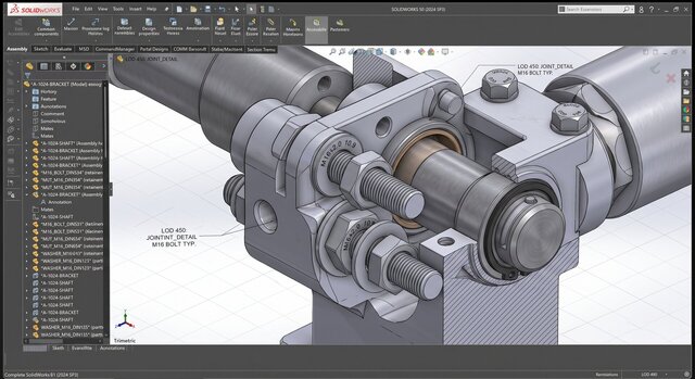 3D model of Helical-Blade Sharpener Assembly