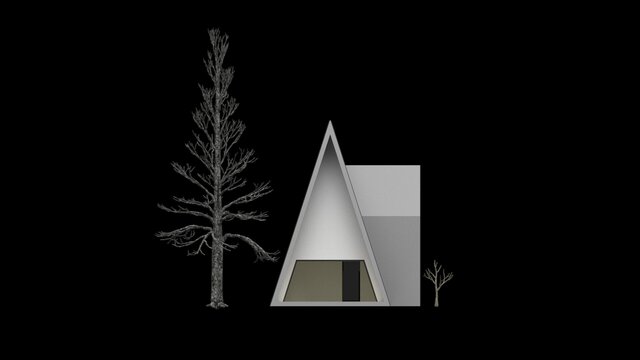 A-Cabin House in Rhinoceros 3D – image 5 of 6