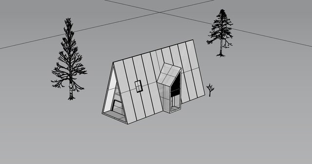 A-Cabin House in Rhinoceros 3D – image 6 of 6