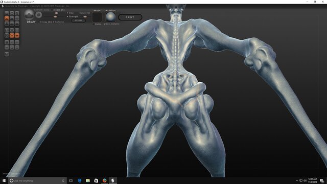 3D model of Slender Man