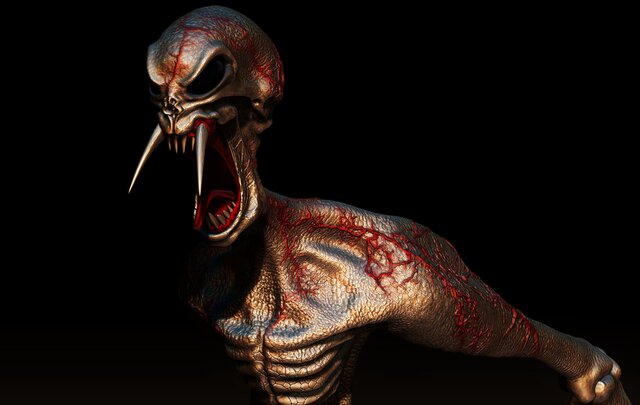 3D model of Slender Man