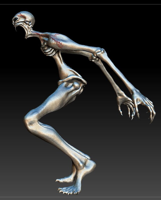 3D model of Slender Man