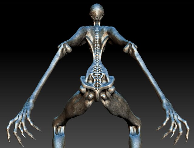 3D model of Slender Man