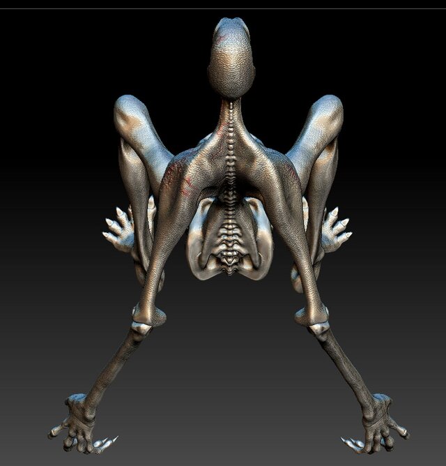 3D model of Slender Man