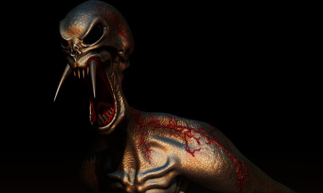 3D model of Slender Man