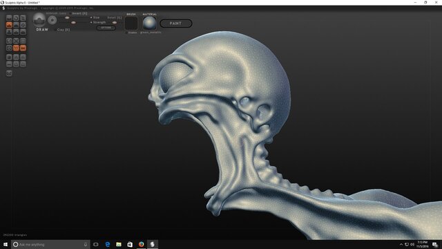 3D model of Slender Man