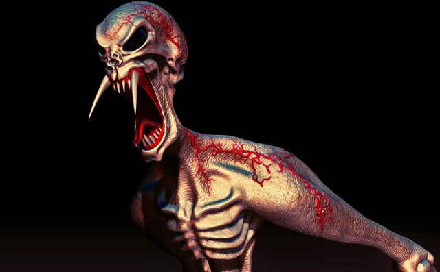 3D model of Slender Man