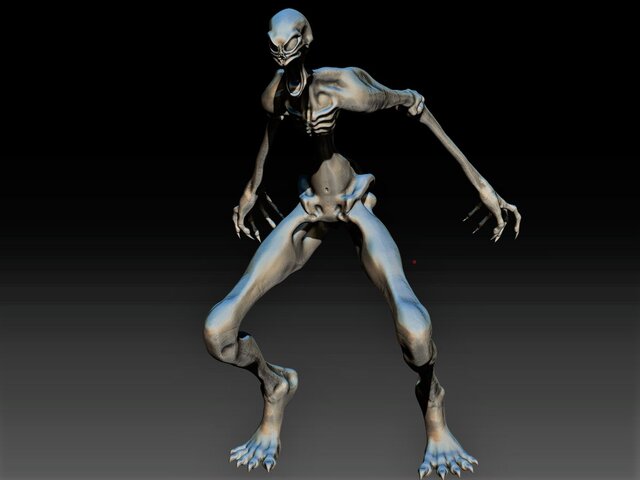 3D model of Slender Man