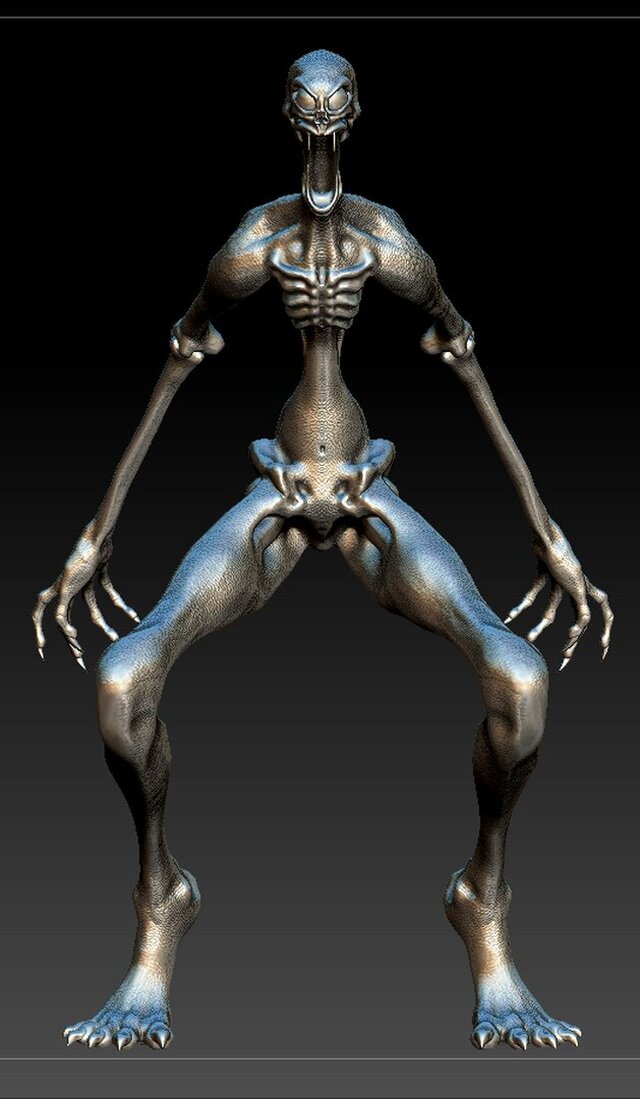 3D model of Slender Man