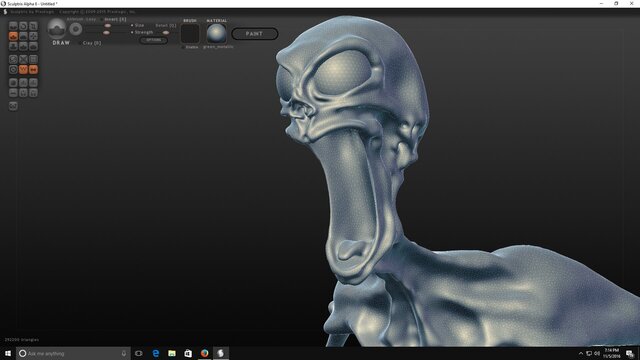 3D model of Slender Man