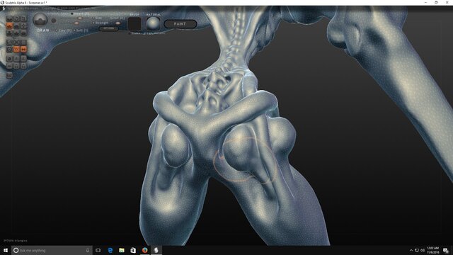 3D model of Slender Man