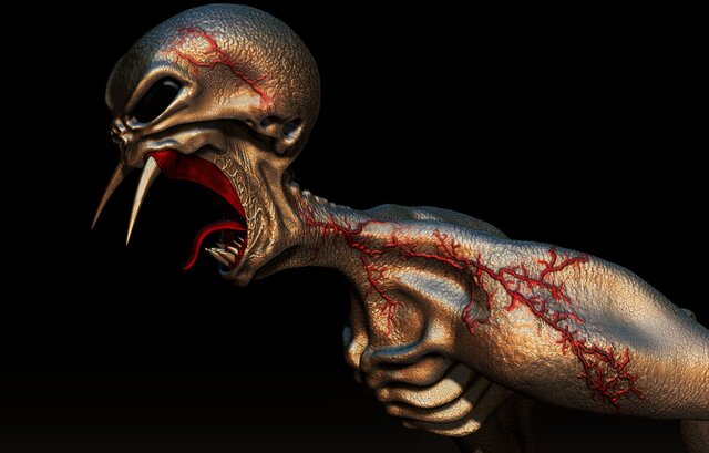 3D model of Slender Man