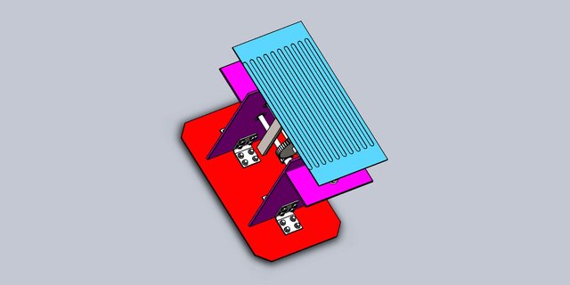 3D model of Mechanical Footstep Power Generator