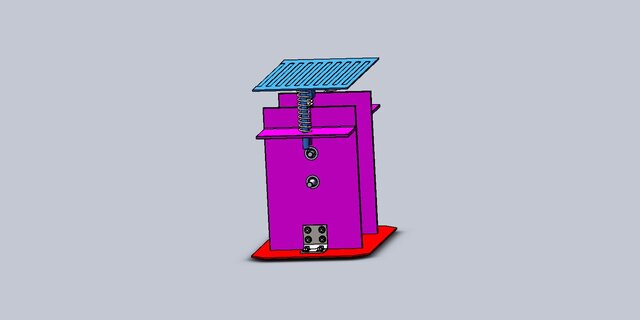3D model of Mechanical Footstep Power Generator