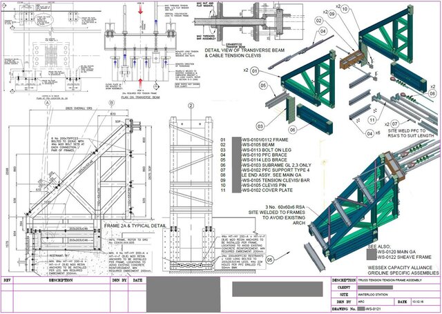 2D cad design ws-0120-ga